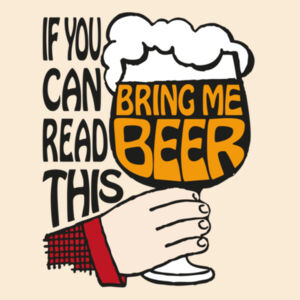 If You Can Read This Bring Me Beer - Drawstring Backpack Design