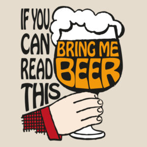 If You Can Read This Bring Me Beer - Heavy Duty Canvas Tote Bag Design