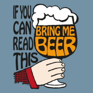 If You Can Read This Bring Me Beer - Denim Carrie Tote Design