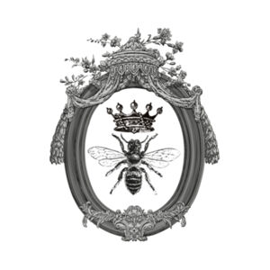 Queen Bee 2 - Coaster - Round Ceramic Design