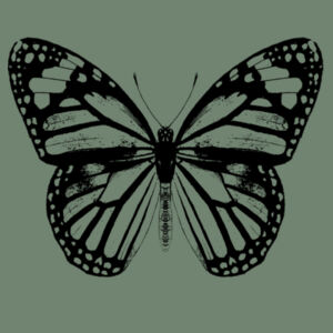 Monarch Butterfly - Black - Slouch Romper Design