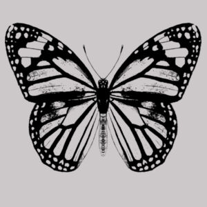 Monarch Butterfly - Black - Womens Premium Crew Design