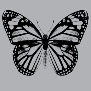 Monarch Butterfly - Black - Womens Supply Crew Design
