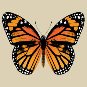 Monarch Butterfly - Medium Calico Bag Design