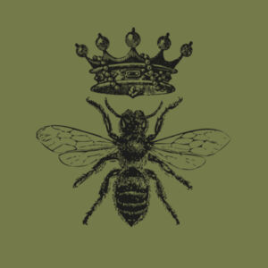 Queen Bee - Cross Back Canvas Apron Design