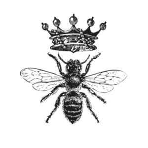 Queen Bee - Kids Outline Tee Design