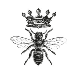 Queen Bee - Womens Crop Long Sleeved Tee Design