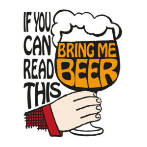 If You Can Read This Bring Me Beer - Womens Maple Organic Tee Design
