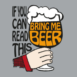 If You Can Read This Bring Me Beer - Mens Egmont Hoodie Design