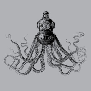 Octopus in Diving Helmet - Mens Maverick 360 Hoodie Design