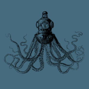 Octopus in Diving Helmet - Mens Origin 300 Hoodie Design
