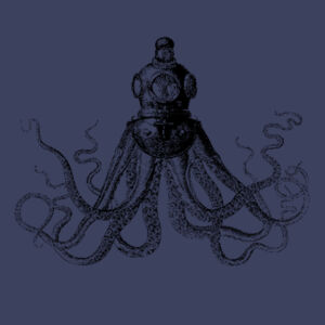Octopus in Diving Helmet - Mens Stone Wash Staple Design