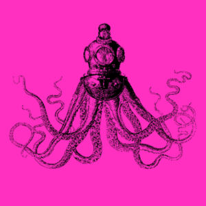 Octopus in Diving Helmet - Ladies Tee Design
