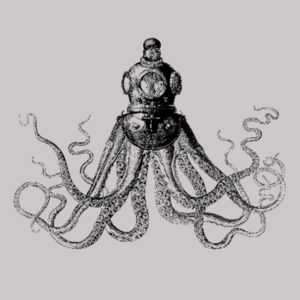 Octopus in Diving Helmet - Womens Supply Hood Design