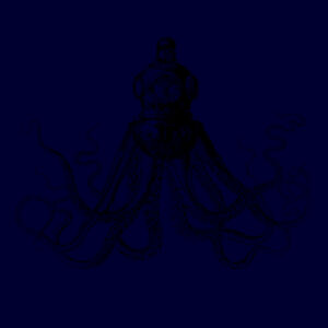 Octopus in Diving Helmet - Apron Design