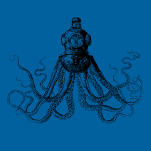 Octopus in Diving Helmet - Kids Standard Crew Design