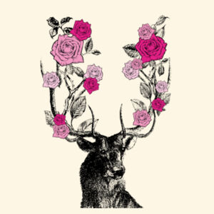 Stag and Roses - Parcel Tote Design