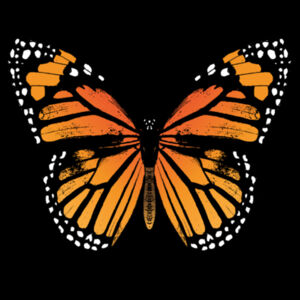 Monarch Butterfly - Womens Crop Long Sleeved Tee Design