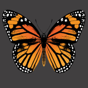 Monarch Butterfly - Womens Faded Tee Design