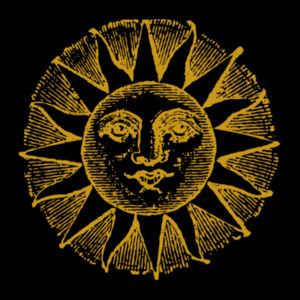 Sun - Gold - Womens Stencil Hood Design