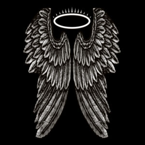 Angel Wings with Halo - Kids Origin Hoodie Design