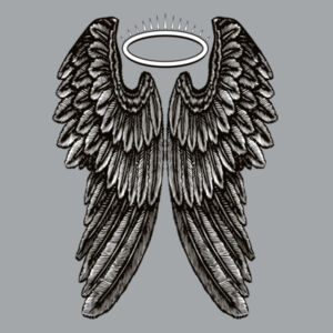 Angel Wings with Halo - Kids Egmont Hoodie Design