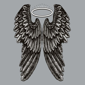Angel Wings with Halo - Kids Fox Sweatshirt Design