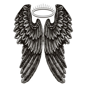 Angel Wings with Halo - Womens Sunday Singlet Design