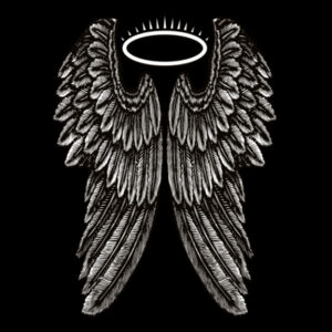 Angel Wings with Halo - Mens Maverick 360 Hoodie Design