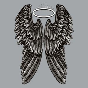 Angel Wings with Halo - Mens Egmont Hoodie Design
