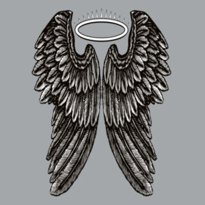 Angel Wings with Halo - Mens Fox Sweatshirt Design