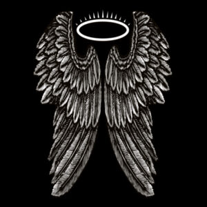 Angel Wings with Halo - Mens Barnard Organic Tank Design