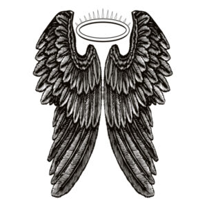 Angel Wings with Halo - Mens Barnard Tank Design