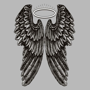 Angel Wings with Halo - JB's Mens Tee Design