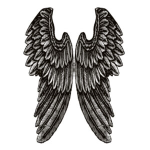 Angel Wings - Womens Dice Longsleeve Tee Design