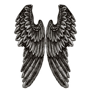 Angel Wings - Womens Maple Tee Design