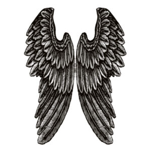 Angel Wings - Mens Base Longsleeve Tee Design
