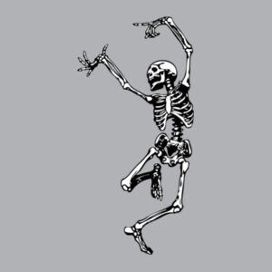 Dancing Skeleton - Mens Stencil Hoodie Design
