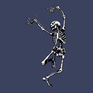 Dancing Skeleton - Mens Stone Wash Barnard Tank Design