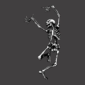 Dancing Skeleton - Mens Faded Tee Design
