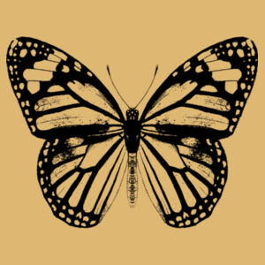 Monarch Butterfly - Black - Christmas Ball Ornament Design