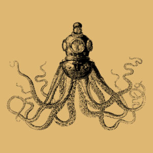 Octopus in Diving Helmet - Christmas Ball Ornament Design