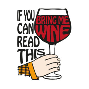 If You Can Read This Bring Me Wine  - Can Cooler Design